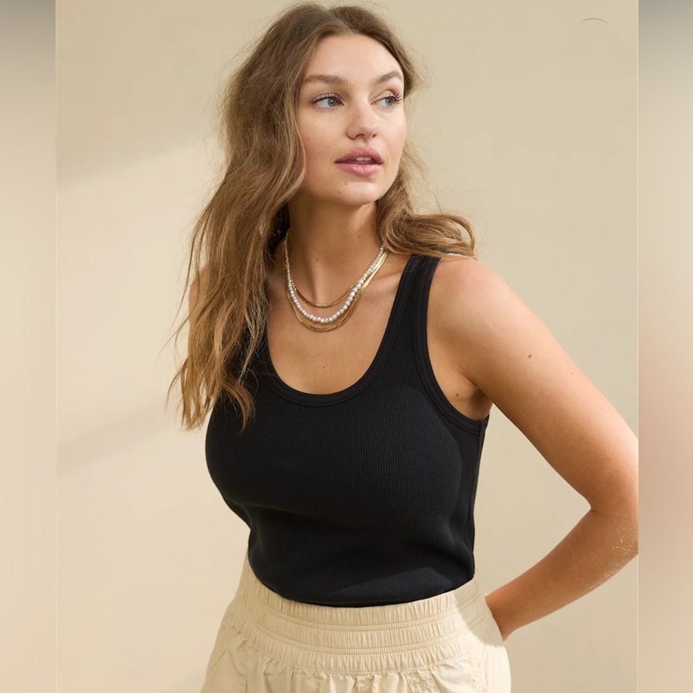 Aerie XS Tuck-It-In Tank Top Black